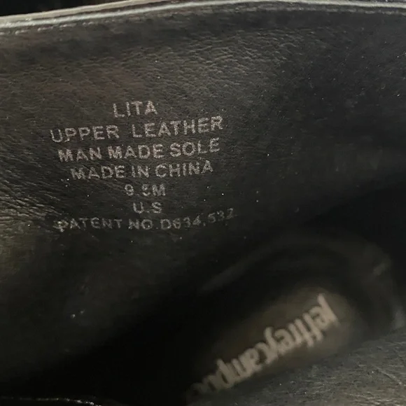 !RARE! Lita By Jeffrey Campbell - Shiny Black Lace Up Boots 9.5M - Picture 13 of 15